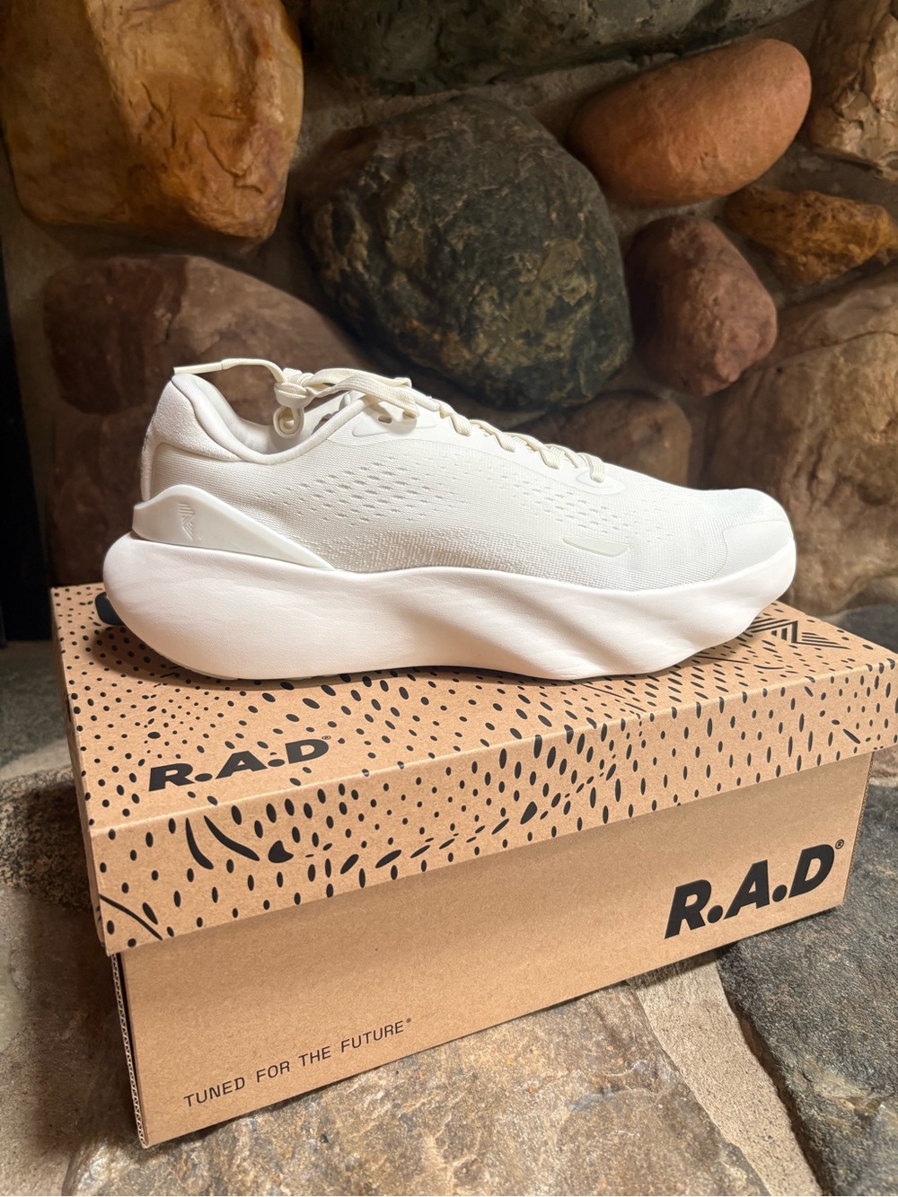 R.A.D. Men's Athletic Running Shoe — All-White Lightweight Performance